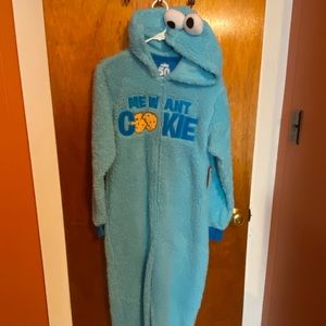 NWT Cookie Monster Jumpsuit/Pajama Sleeper